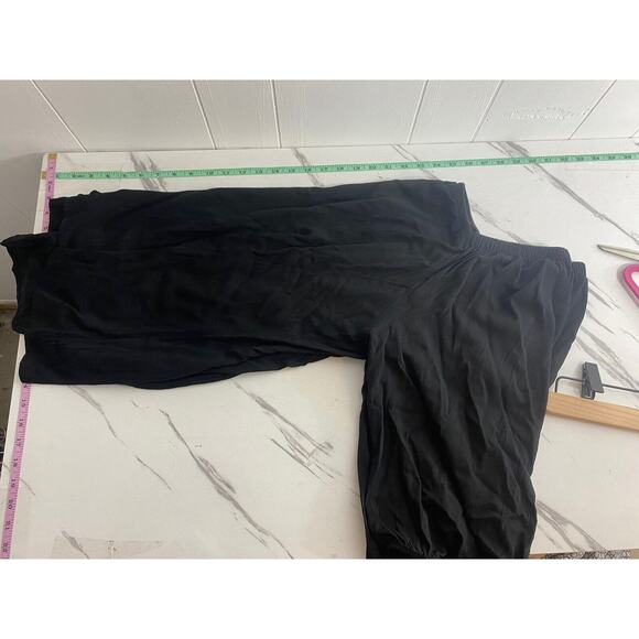 Torrid Fit & Flare Rayon Slub Button Up 3/4 Sleeve Black Size 4X - Picture 8 of 10